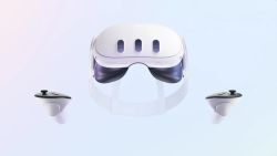 Meta Quest 3 headset with Touch Plus controllers